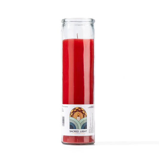 Crimson Red Candle